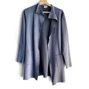 Athleisure by Sioni blue cardigan sweater size small